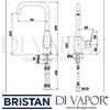 Bristan Blueberry Monobloc Sink Mixer Tap Dimensions